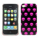 Wholesale iPhone 4 4S Purple Skull Design Case
